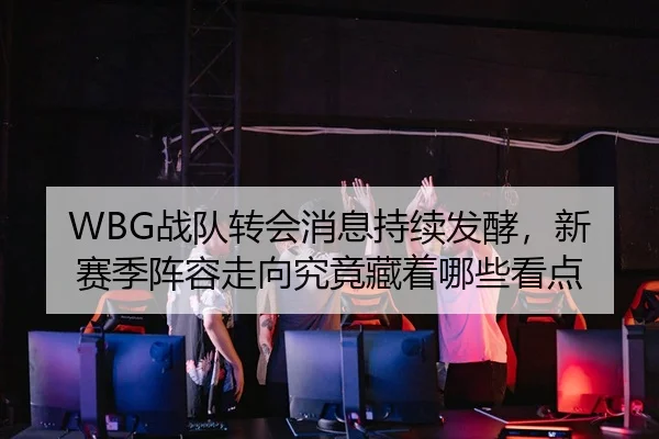 WBG战队转会消息持续发酵，新赛季阵容走向究竟藏着哪些看点